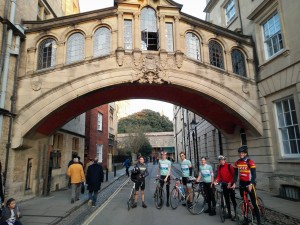 Showing off the Cambridge Jerseys beneath their Bridge of Sighs